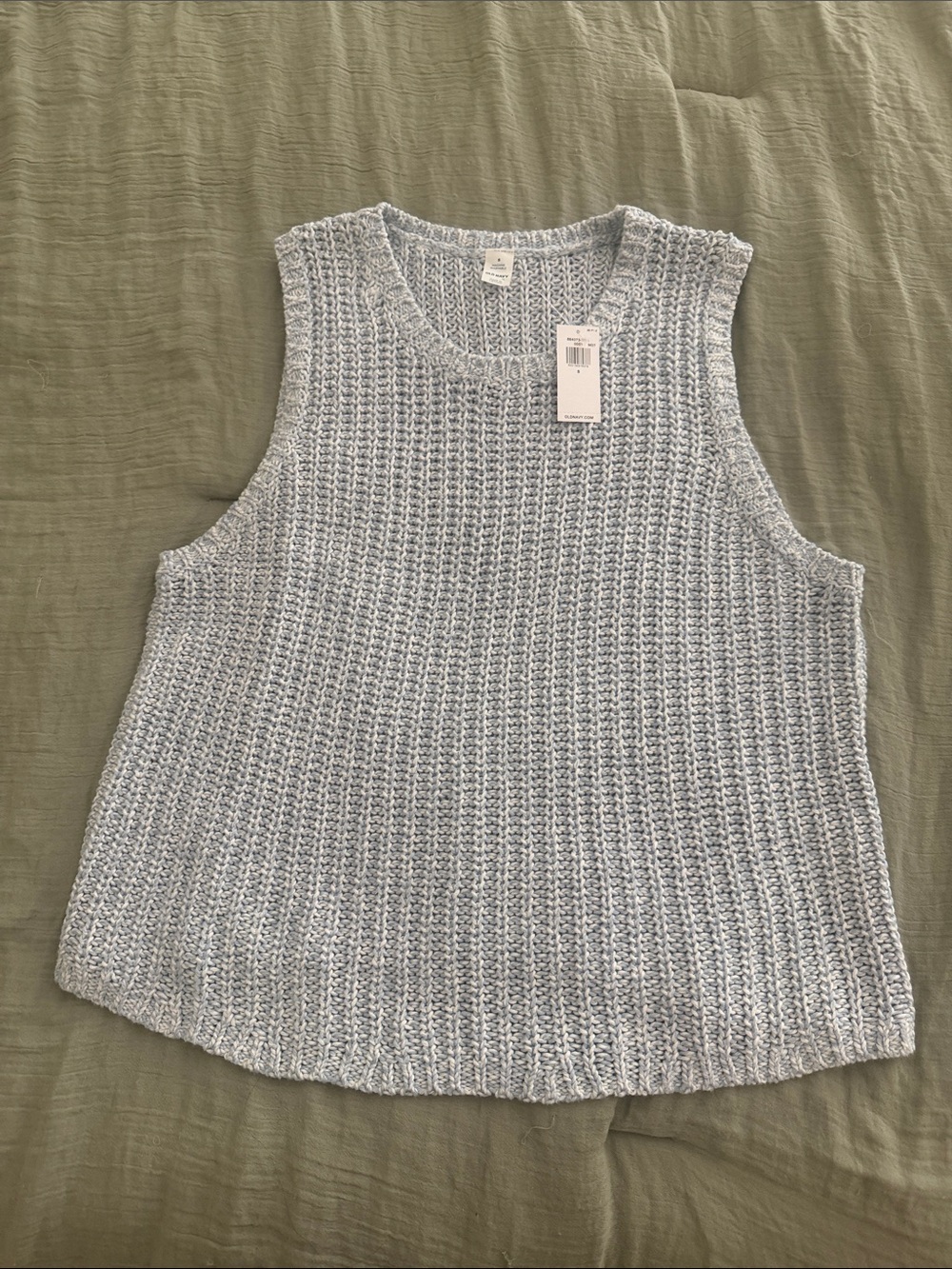 Light Blue Knit Tank Top